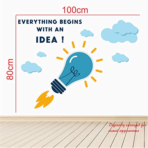 StickMe Idea Office Startup Motivation Quotes Wall Sticker (100 x 80 Cm, Multicolour, Vinyl)-Self-Adhesive - Image 4