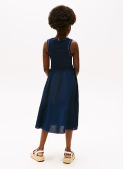 TOMMY HILFIGER Kids Combi Midi Dress  - Image 2