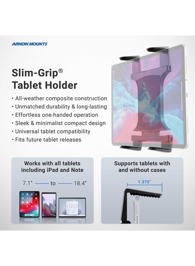 Arkon TAB086-12 Heavy Duty Tablet Clamp Mount with 12 inch Neck for iPad Pro iPad Air Galaxy Note 10.1 Retail Black - Image 3