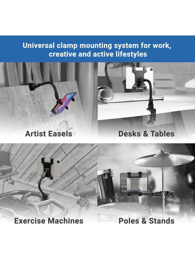 Arkon TAB086-12 Heavy Duty Tablet Clamp Mount with 12 inch Neck for iPad Pro iPad Air Galaxy Note 10.1 Retail Black - Image 4