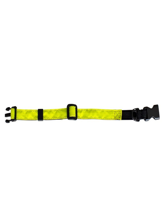 CatBib CatGoods Reflective Yellow Stretch Cat Collar - Escape-Safe Alternative to Breakaway, Adjustable, Comfortable, ID and Bell Attachment - Image 3