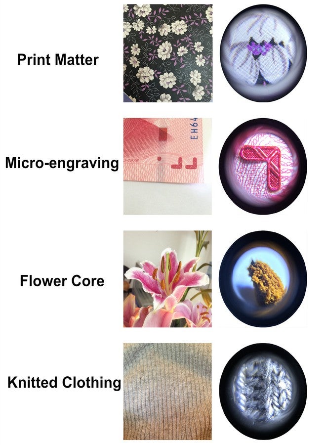 Beileshi 60x Zoom Microscope Magnifier LED Clip-on Micro Lens for Universal Mobile Phones Universal Clamp - Image 3