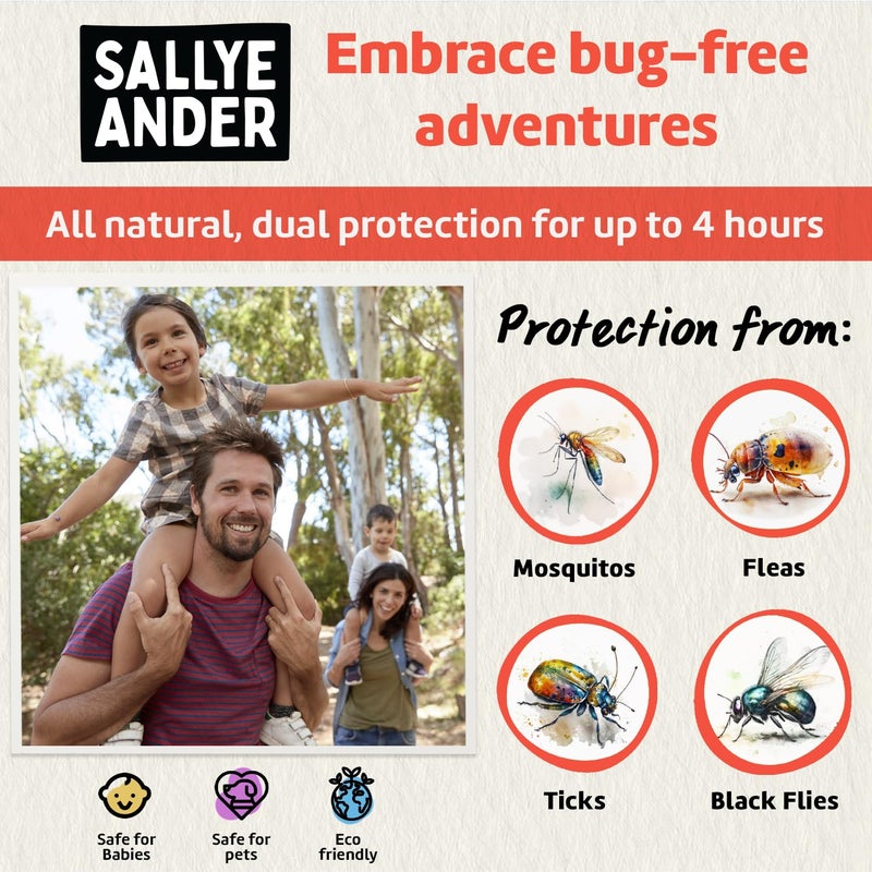 SALLYEANDER No Bite Me All-Natural Bug & Insect Repellent - Anti Itch Cream - 2 oz - Safe for Kids and Infants - Repels Mosquitoes, Black Flies, Fleas, and Ticks - Image 3