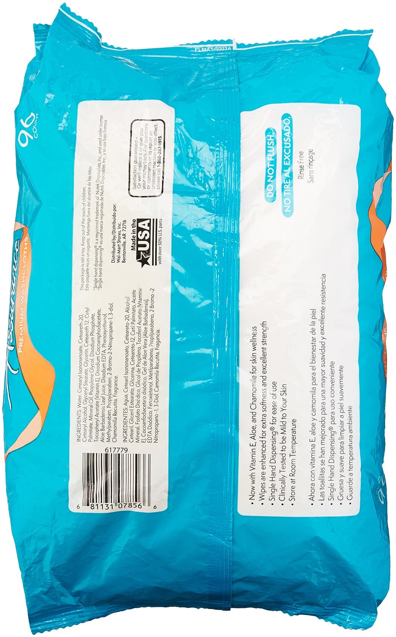 Flawless Assurance Pre-Moistened Extra Large Disposable Washcloths, 96ct - Image 2