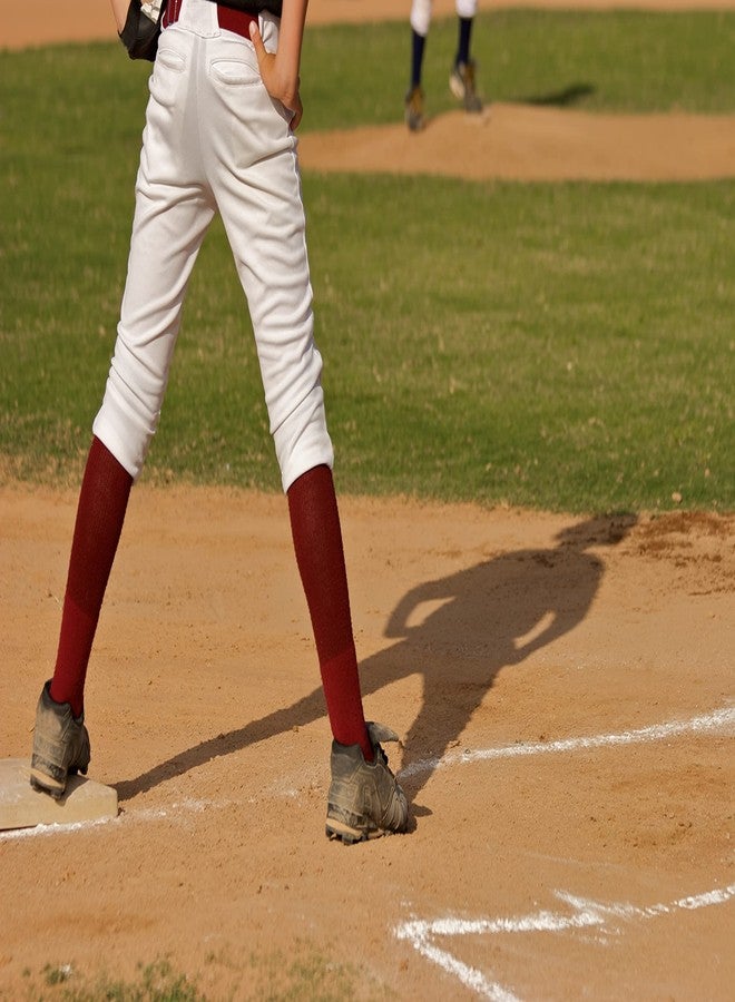 Sof Sole Baseball/Softball Over-the-Calf Team Athletic Performance Socks (2 Pair), Medium, Black - Image 5