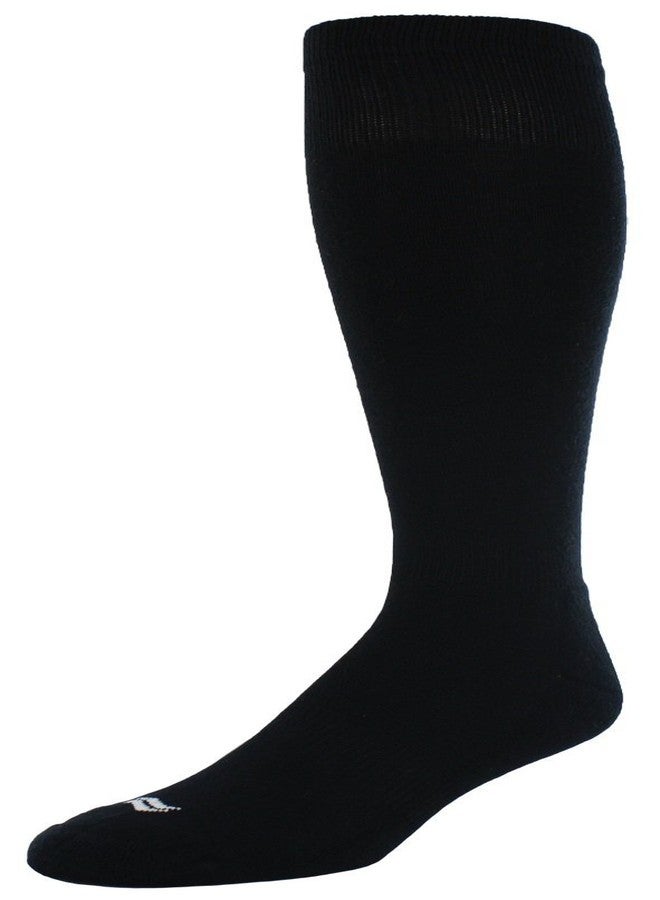 Sof Sole Baseball/Softball Over-the-Calf Team Athletic Performance Socks (2 Pair), Medium, Black - Image 1