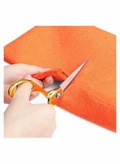 Y&D SYOSI 2PCS مجموعة من الفولاذ المقاوم للصدأ الذهب مقص خياط حاد، مقص الملابس الشواء قطع قابل للتعديل مقص المطبخ مقص النسيج الثقيلة للخياطة الخياطة، والحرف، المنزلية  - Image 2