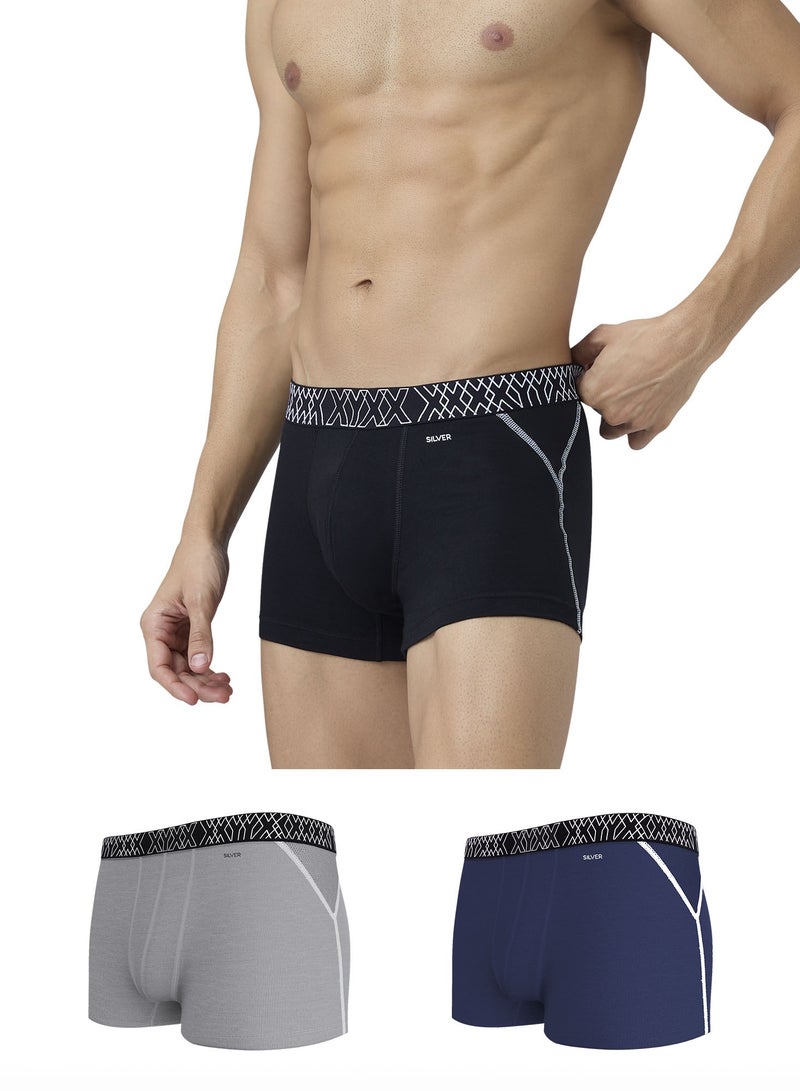 XYXX Pack of 3 Sprint Super Combed Cotton Trunk Underwear For Mens  - Image 1