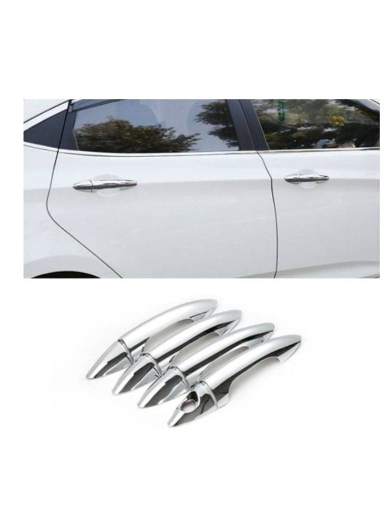 Generic Chrome handle covers Hyundai Accent 2011 2012 2013 2014 2015 2016 2017  - Image 1
