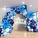 ADOINBY Blue Balloon Arch Kit 152Pcs Chrome Macaron Navy Blue Balloons and Stars Balloon Garland kit Different Size Balloons Kit for Men Birthday Graduation Baby Shower Anniversary Party Decorations - Image 2