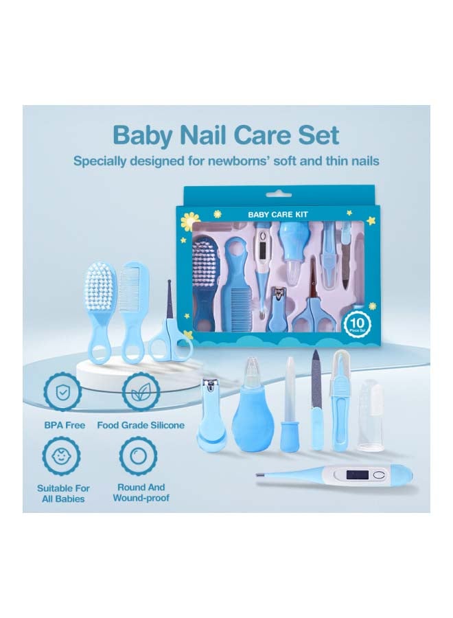 Dr.isla مجموعة أدوات العناية بالرضع عالية الجودة 12 قطعة - أزرق - Image 2