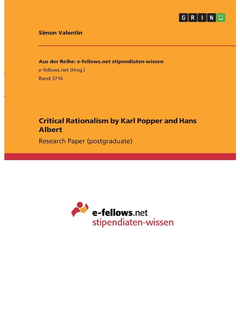 GRIN Verlag Critical Rationalism by Karl Popper and Hans Albert 