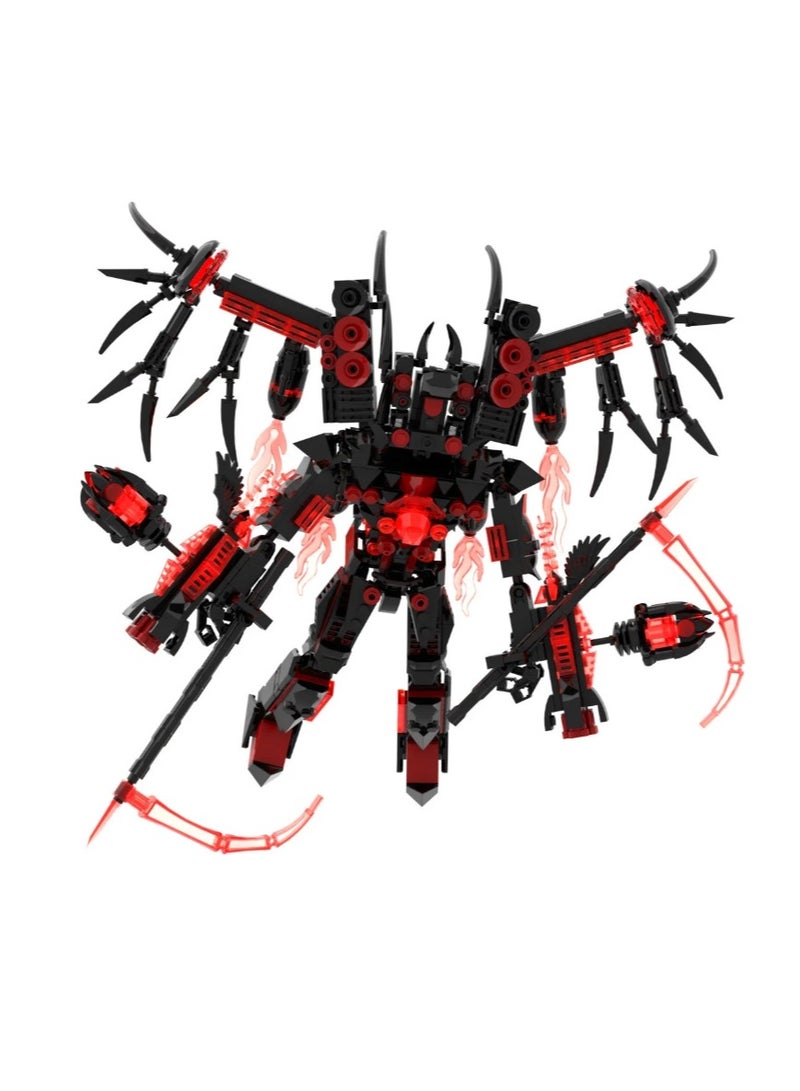 general Toilet man and monitoring man building blocks VS Skibidi toilet toy three-body speaker NS926 three-body Titan speaker king  37cm - Image 1