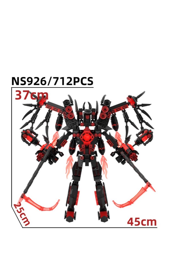 general Toilet man and monitoring man building blocks VS Skibidi toilet toy three-body speaker NS926 three-body Titan speaker king  37cm - Image 4
