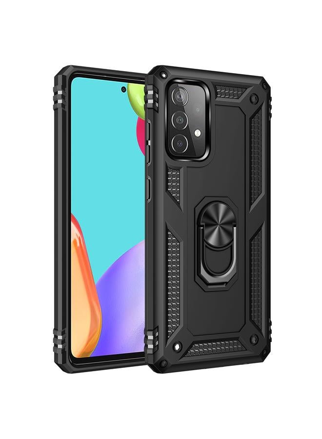 اس-توب جراب لهاتف Samsung Galaxy A52 5G / 4G جراب واقٍ مقاوم للصدمات من مادة TPU + PC مع حامل دوار 360 درجة - Image 2
