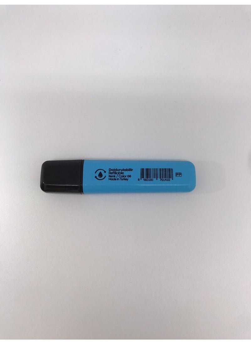 PENMARK Highlighter Neon Highlighter Pen HS-505, 06-Cyan  - Image 2