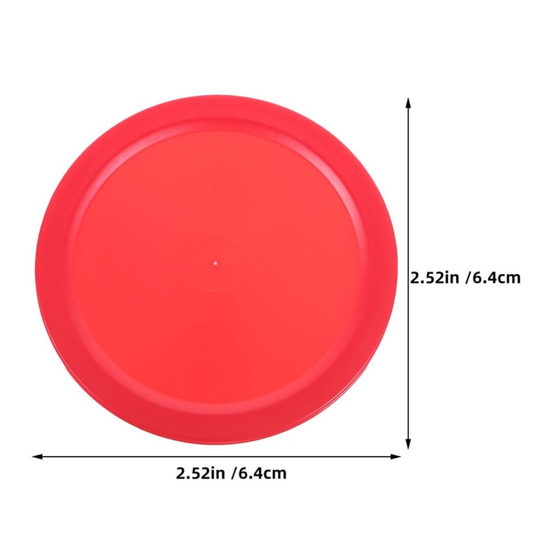 5pcs Red Air Hockey Pucks Thick Durable for Game Table Accessories Home and Commercial Use - Image 3