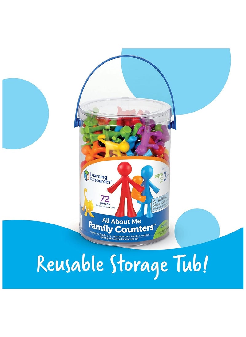 Learning Resources All About Me Family Counters Assorted Colors and Shapes Set of 72 Ages 3+ Multi-color standart  - Image 2