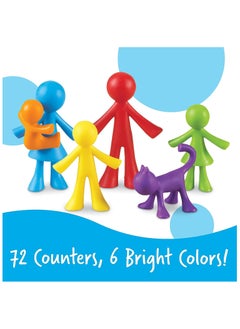 Learning Resources All About Me Family Counters Assorted Colors and Shapes Set of 72 Ages 3+ Multi-color standart  - Image 3