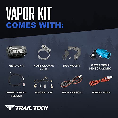 Trail Tech 752-112 Vapor Digital Speedometer Tachometer Gauge Kit, 2003-2017 Can-Am Honda Kawasaki - Image 4
