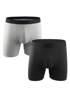2PCS Men Breathable Underwear Brief Boxers Sets
