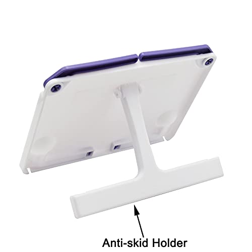 Maydahui Mini Desktop Book Stand Portable Foldable Lightweight Book Rest for Music Score Cookbook Tablet (Max Size 12 X 6 Inches) Ergonomic Reading Posture - Image 3