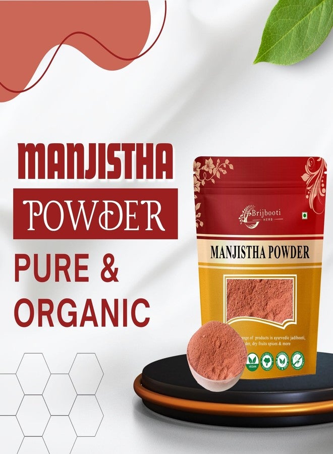 Brijbooti Manjistha Powder (100 gm) | Manjistha Root Powder for Eating | Majith | Indian Madder | FSSAI, GMP, ISO Certified - Image 5