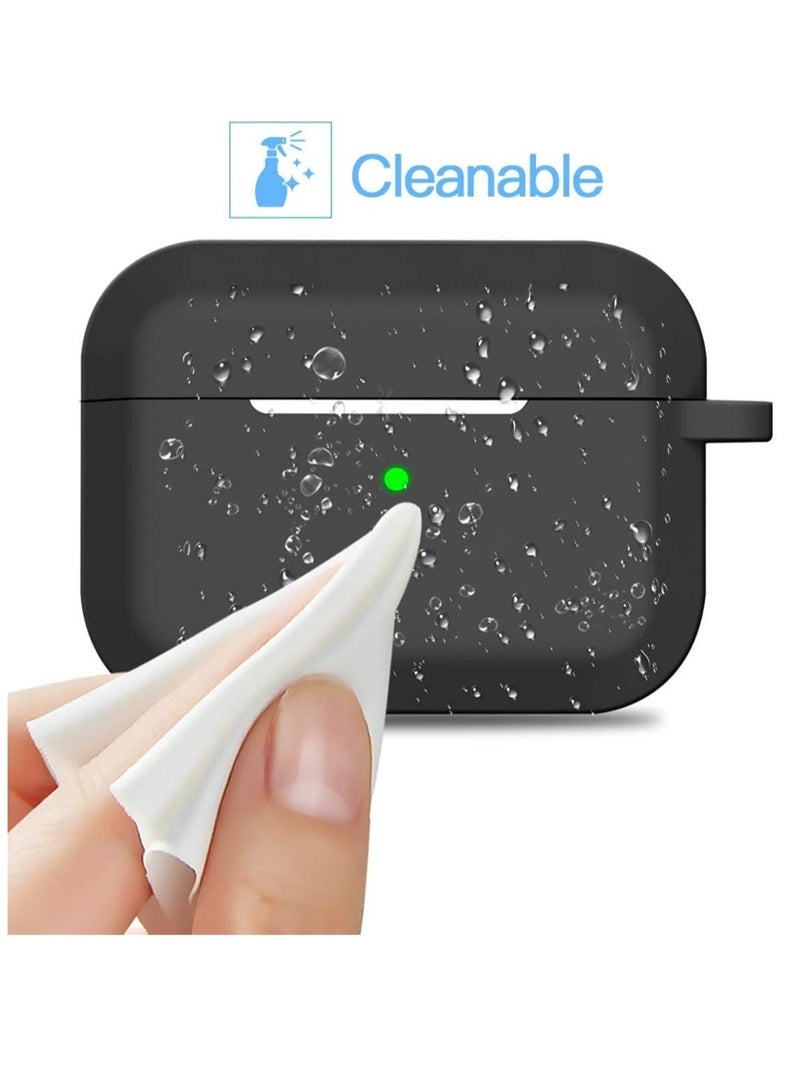 ELTRAZONE "Enhanced Protection and Style: Premium Silicone Case for Apple AirPods Pro, Front LED Visible, Black" - Image 3