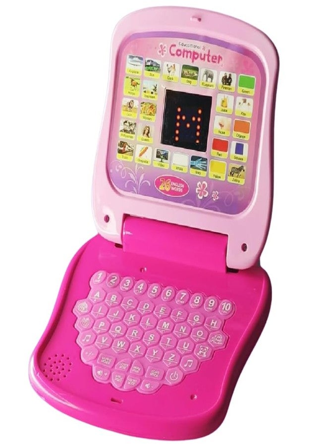 PlayMagic Kids Laptop Computer Toy|Alphabet & Number Chart with LED Display|Activity Set Learning & Educational Toy with Music & Sound|Birthday Gift for Kids 3+|3xAA Battery|Made in India|BIS Approved - Image 1