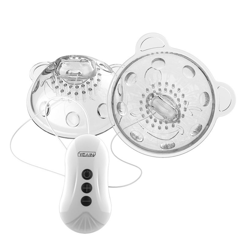 1 Pair Nipple Massager Vibrating Nipple Suckers with 360° Rotational Stimulation 10 Vibration Modes Strong Suction Nipple Toys Rechargeable Vibrator Sex Toys for Women - Image 1