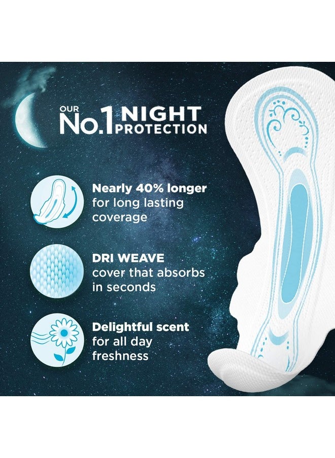Whisper Bindazzz Nights Sanitary Pads, 30 Xxl+ Pads, Upto 0% Leaks All Night Long, For Heavy Flow, 40% Longer & Wider Back, Comfortable Cushiony Soft Wings, Disposable Wrapper  - Image 5