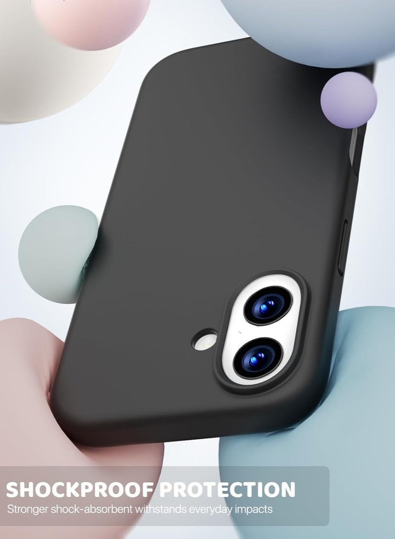 MUDISO iPhone 17 Case Premium Liquid Silicone Cover with 2-Pack Full HD 9D Tempered Glass For iPhone 17 Soft Touch Anti-Scratch with Microfiber Lining Cover For iPhone 17 6.3-inch - Image 4