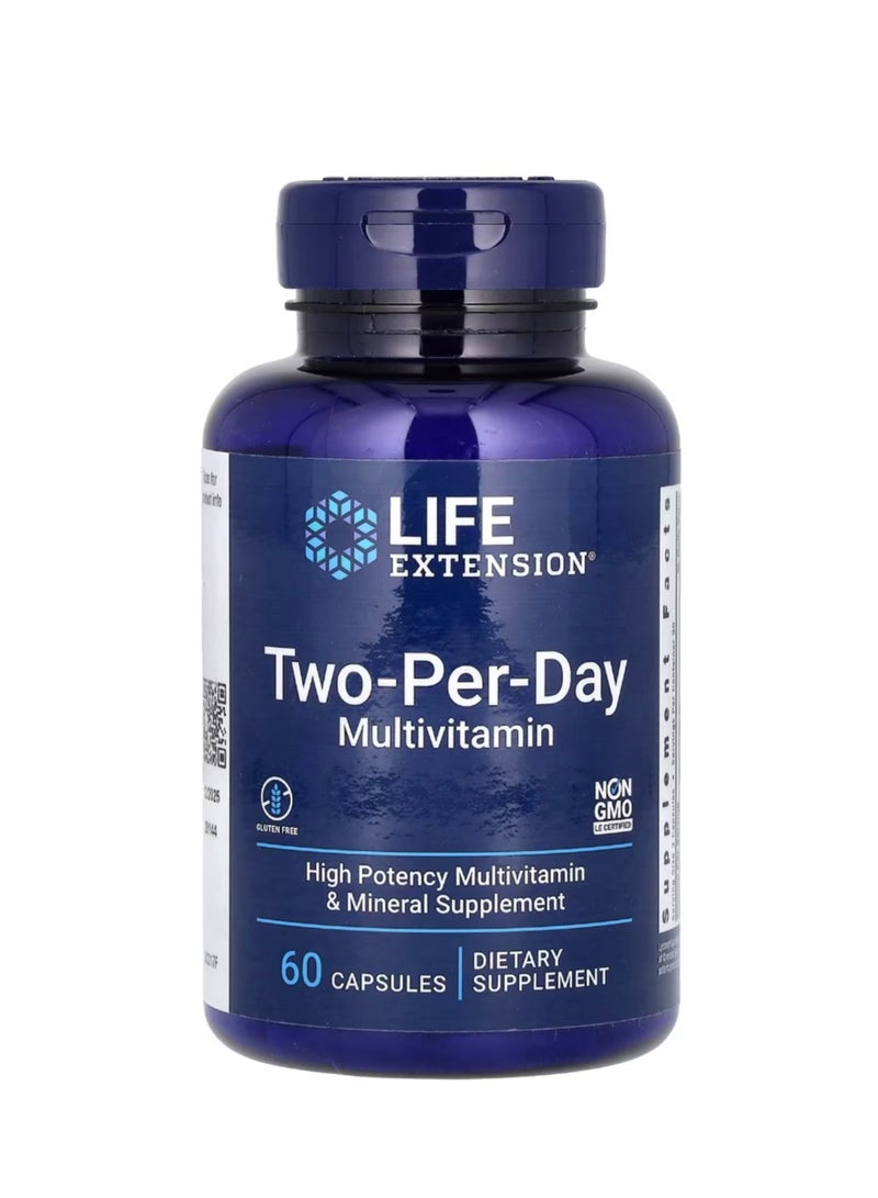 Life Extension Two-Per-Day Multivitamin 60 Capsules - Image 1