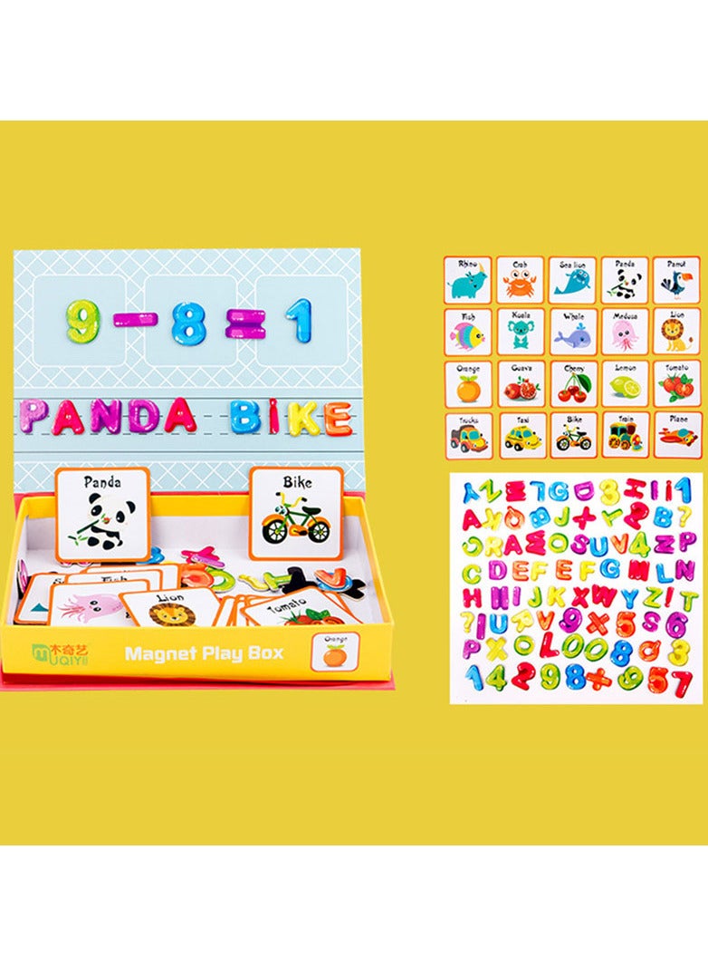Magnetic educational toys box for kids in the form of letters and numbers - Image 2