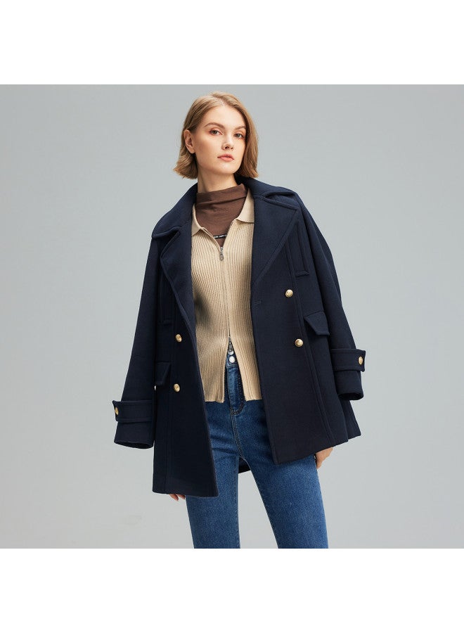 Hush Puppies Slimming And Elegant Autumn Minimalist Commuting Versatile Woolen Coat Women's Outerwear - Image 3