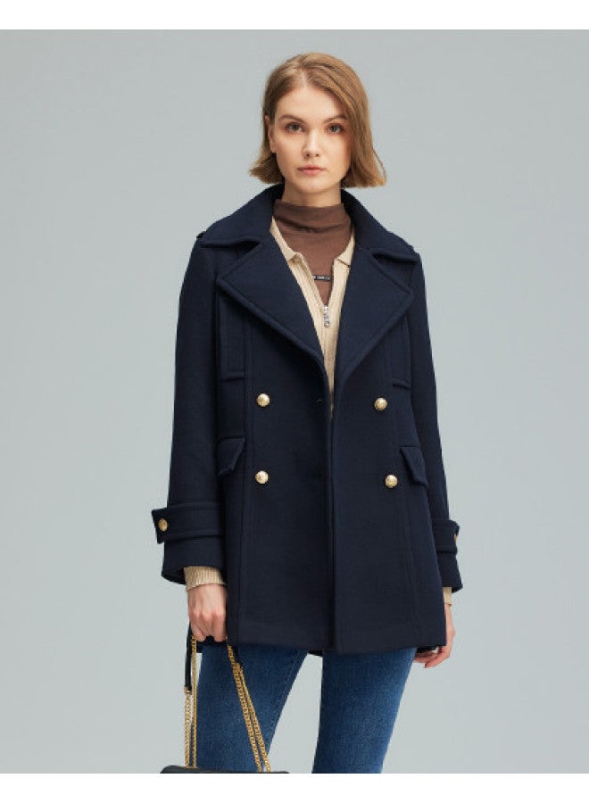 Hush Puppies Slimming And Elegant Autumn Minimalist Commuting Versatile Woolen Coat Women's Outerwear - Image 1