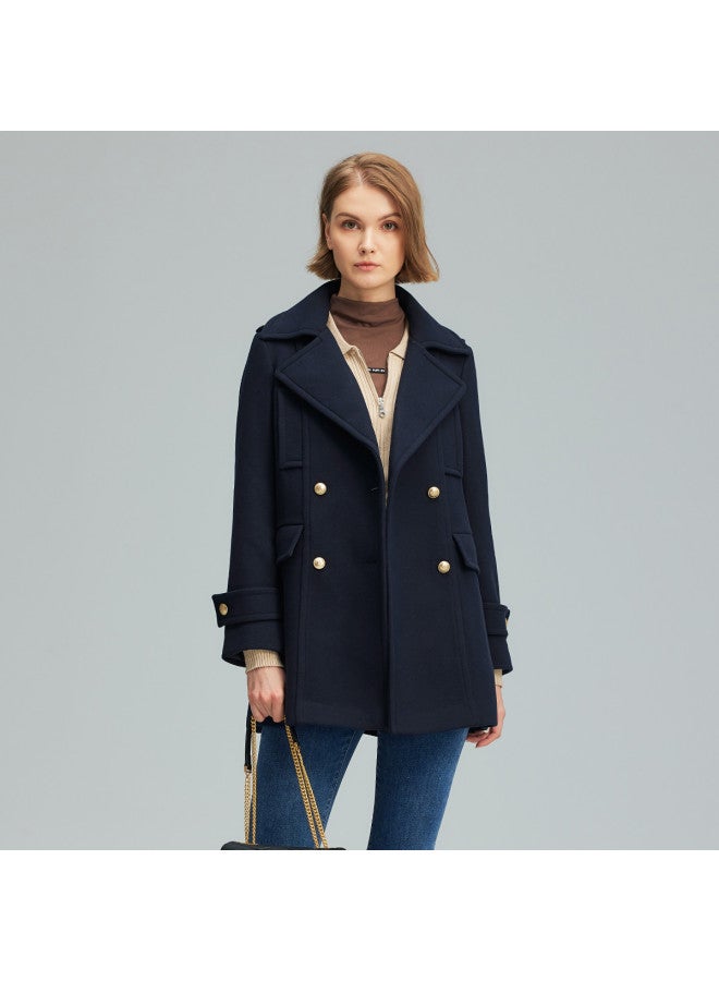 Hush Puppies Slimming And Elegant Autumn Minimalist Commuting Versatile Woolen Coat Women's Outerwear - Image 2