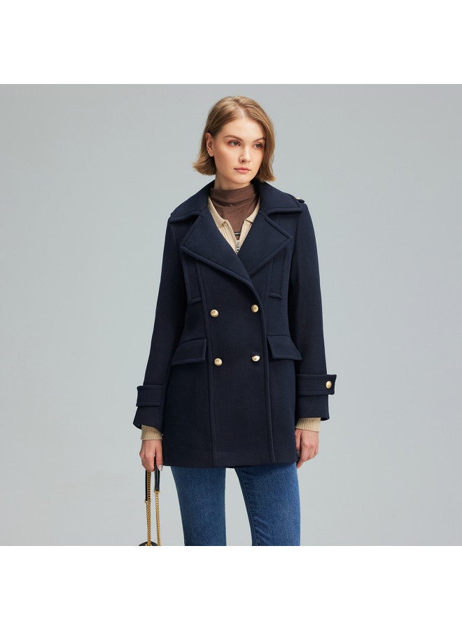Hush Puppies Slimming And Elegant Autumn Minimalist Commuting Versatile Woolen Coat Women's Outerwear - Image 4