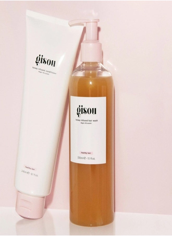 Gisou - GISOU Honey Infused Conditioner 240ml - Nourishing & Hydrating for Soft, Shiny Hair - Image 1