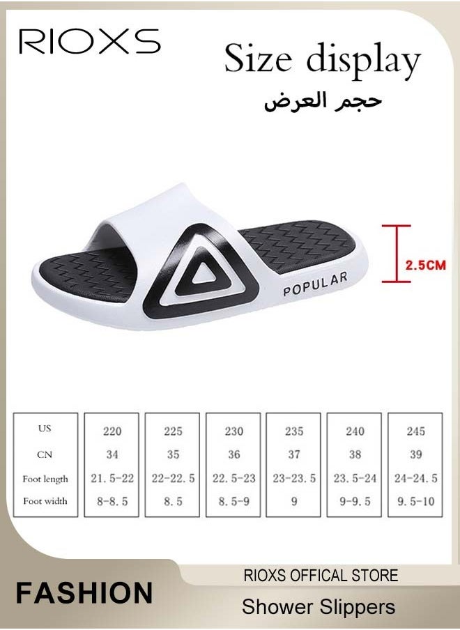 Unisex Slippers, Anti-Slip Shower Slippers, Soft Sole Bath Slippers, Comfortable Lightweight Flat Slippers, House Slides, Flat Slippers For Beach, Bathroom, Indoor and Outdoor Use - pzsku/ZE847EDA67D8332AD4AEBZ/45/_/1735026790/947c8aa9-c4f8-4917-898c-613e9cdf4d75