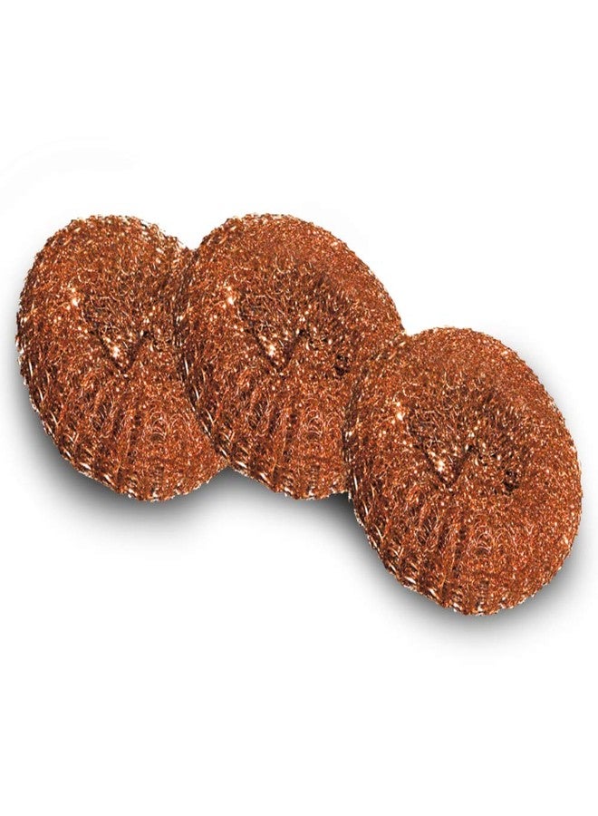 YORK Copperised Mesh Scourer Scrubber Used for Dishes, Pots, Pans, and Ovens. Easy scouring for Tough Kitchen Cleaning 6 Pieces [004010] - Image 2