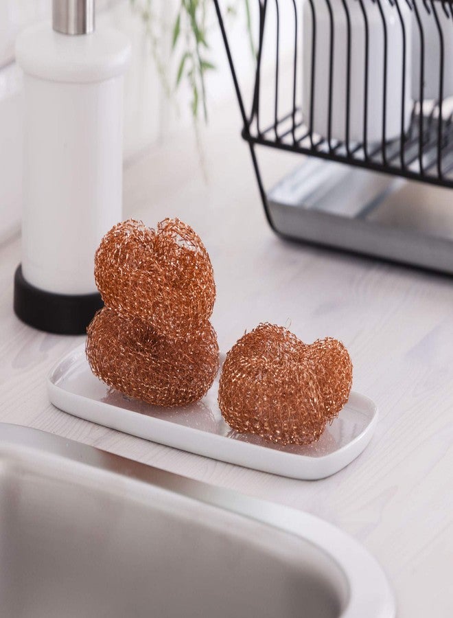 YORK Copperised Mesh Scourer Scrubber Used for Dishes, Pots, Pans, and Ovens. Easy scouring for Tough Kitchen Cleaning 6 Pieces [004010] - Image 3