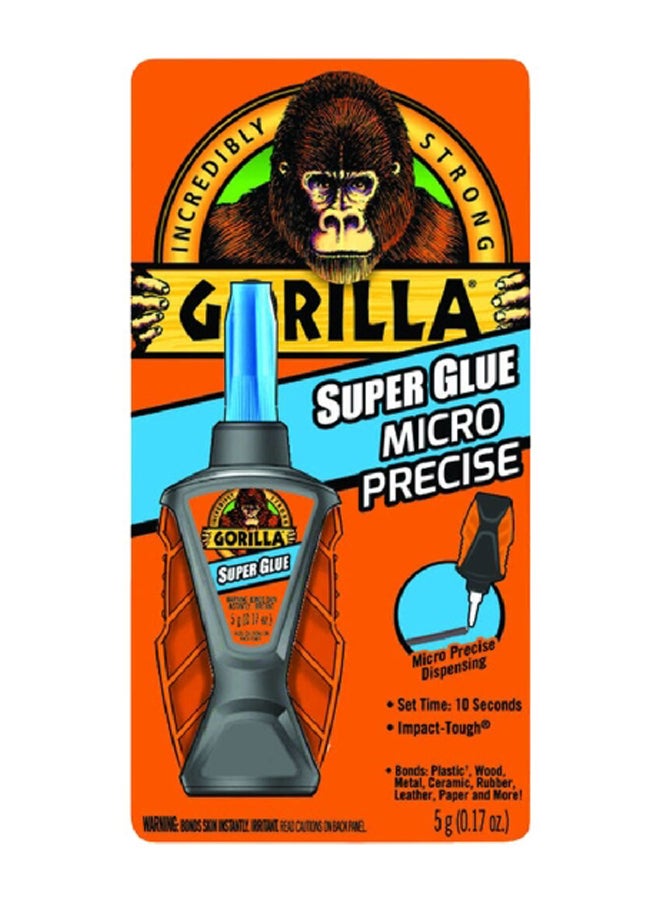 Gorilla Impact-Resistant Micro Precise Multi-Purpose Super Glue 5.5g   0.19OZ 3844B - Image 1