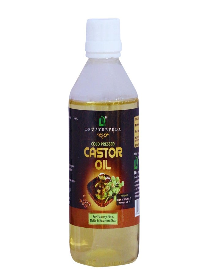 Dev Ayurveda Pure Castor oil Therapeutic grade 200ML. (100% Cold Pressed) - Image 1