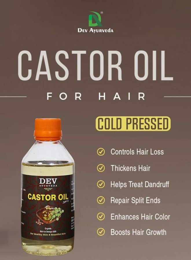 Dev Ayurveda Pure Castor oil Therapeutic grade 200ML. (100% Cold Pressed) - Image 3