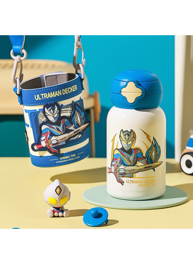 Beddybear Starry Sky Double-drinking Children's Insulated Cup With Straw, 316 Stainless Steel Large Capacity Thermos 600ml Ultraman Deke - Image 4