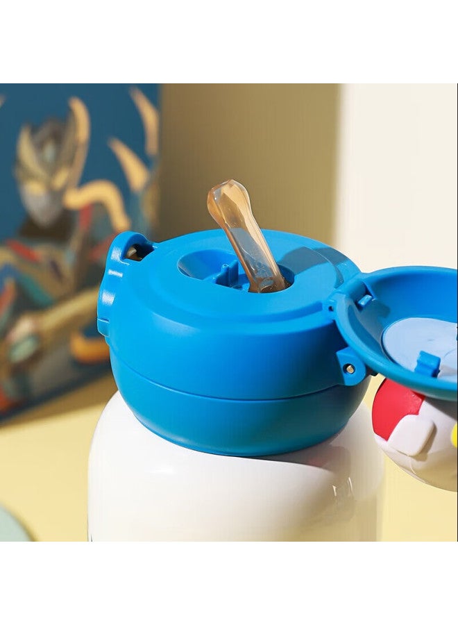 Beddybear Starry Sky Double-drinking Children's Insulated Cup With Straw, 316 Stainless Steel Large Capacity Thermos 600ml Ultraman Deke - Image 5