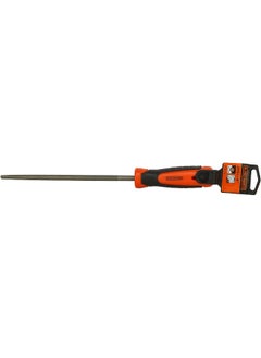 BLACK+DECKER Black+Decker 200Mm 2Nd Cut Bimaterial Handle Steel Round File, Orange/Black - Bdht22145, 2 Years Warranty  - Image 4