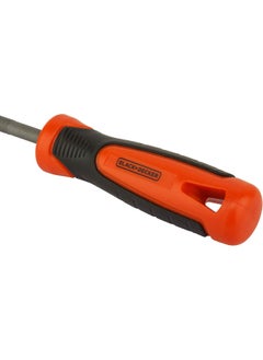 BLACK+DECKER Black+Decker 200Mm 2Nd Cut Bimaterial Handle Steel Round File, Orange/Black - Bdht22145, 2 Years Warranty  - Image 3