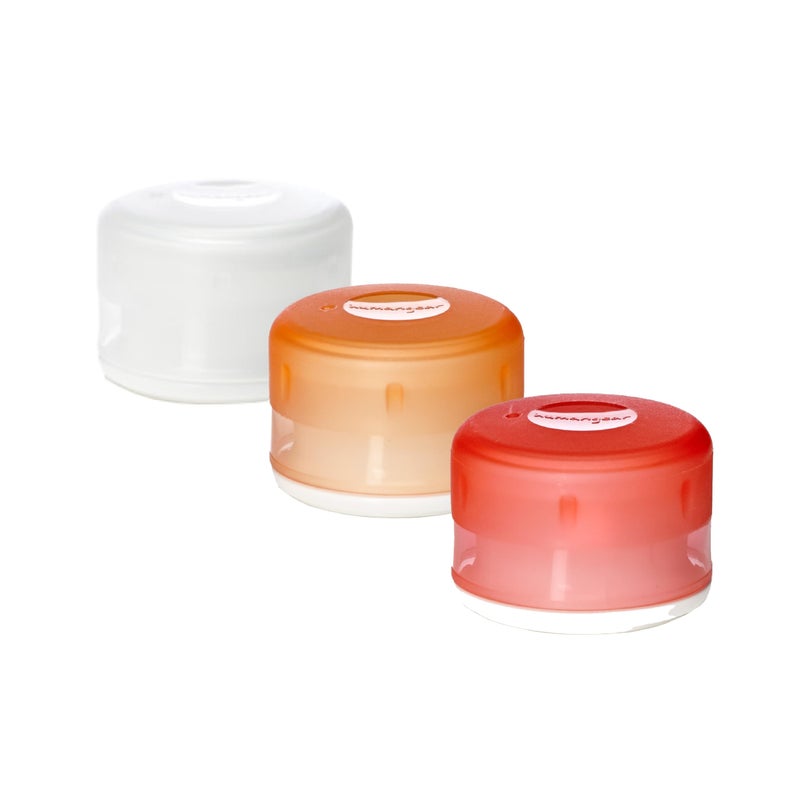 humangear GoTubb  Hard Container  Easy Open  FoodSafe Material ClearOrangeRed Small
